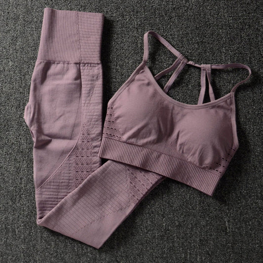 2 Piece Set Workout Clothes Bra and Leggings Set