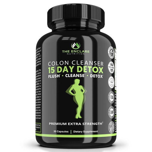 15-Day Colon Cleanse Detox for Weight Loss, Metabolism Booster, 30Ct with Box